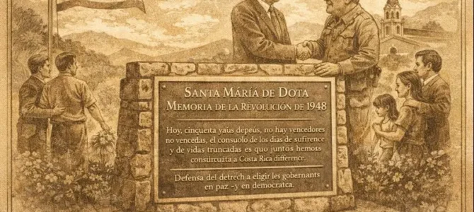 Santa María de Dota y la memoria del 48 Santa María de Dota y la memoria del 48